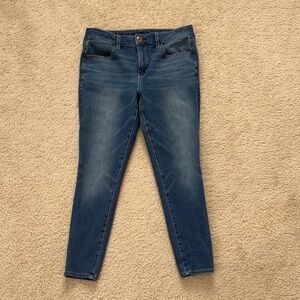 American Eagle Outfitters Blue Hi-Rise Skinny Jeans - Size 8 X-Short